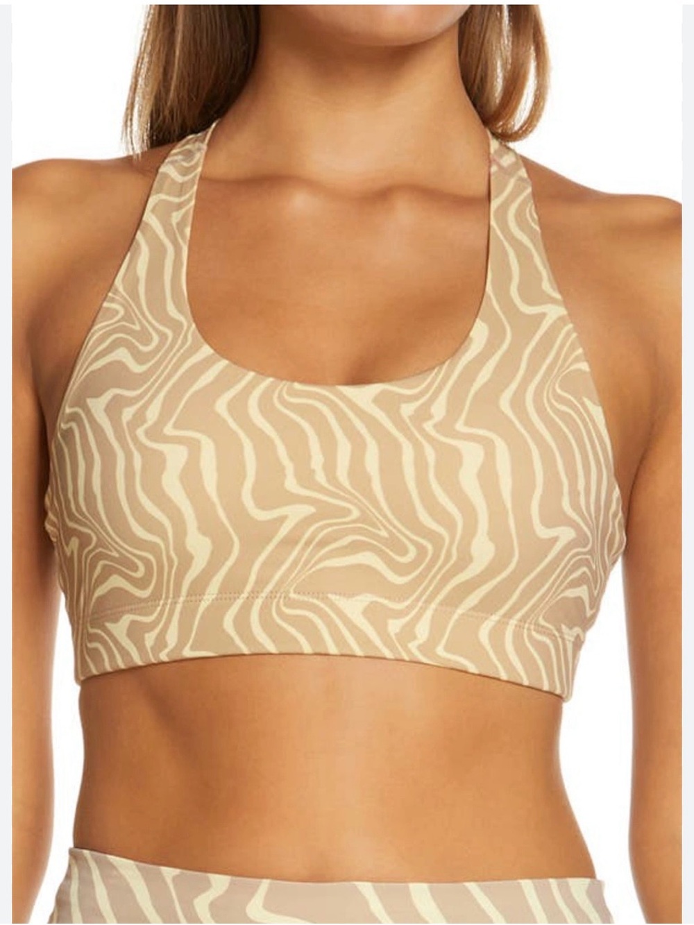 Outdoor Voices Bra in Pampas Swirl Size Small/Medium DD Cup Nordstrom